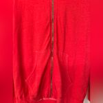 Lauren Moshi  Limited Quantity Zip Up Hoodie Women’s Red Size Medium Photo 2