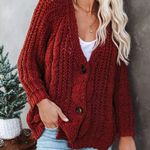 VICI NEW  KEELY CHENILLE BUTTON FRONT CARDIGAN Photo 0