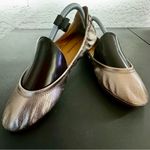 Lucky Brand Women’s Silver Light Gold Ballet Flat Shoes‎ Sz 10 Minimalist Quiet Luxury Comfy Photo 1