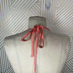 Lulus Coral Tie Bralette Halter Top Size Medium Photo 8