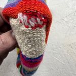 Boho Woven Rainbow Stripe Crossbody Bag Small Purple Photo 5