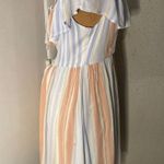 Altar'd State  Ruffled Striped Dress S Boho Costal Cowgirl Coquette Girl Festival Photo 4