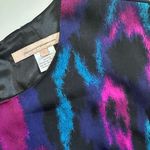 Anthropologie Hutch Vibrant Watercolor Quarter Sleeve Drop Waist Mini Dress Photo 5