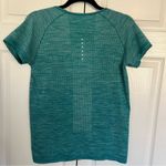 Nike NWOT Teal Dri Fit Knit Running Shirt Size M Photo 5