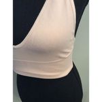 Free People Intimately M/L V Neck Soft Plunge Top Bra Soft Pink Photo 2