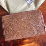 Anuschka  Embossed Brown Wallet Photo 1