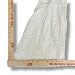 MINKPINK  White Eyelet Embroidered Romper‎ XS Boho Romantic Lace Scallop Hem Photo 4