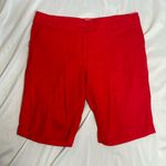 Per Se 181  Bermuda Long Red Vacation Beach Shorts Size 8 Photo 0