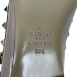 Valentino Garavani NEW Rockstud Caged Paten Leather Flats Pink Size 38.5 Photo 12