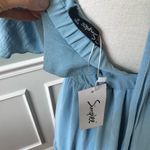 Simplee Apparel Sky Blue Ruffle Maxi Dress Photo 4