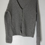 Minnie Rose Cashmere Blend Gray Button‎ Down Cardigan Pearl Buttons Small Photo 0