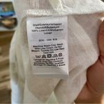 DKNY  Printed Cap Sleeve Linen Lightweight Handkerchief Hemline Midi Belted Dress Photo 8