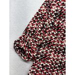 J.Jill Shirt Dress 8 Petite Knee Length Red Black Button Up Roll Tab Career Photo 3