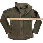 The North Face Fleece Jacket Full Zip Sherpa Olive Green Athletic High Neck Photo 4