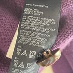 Tommy Hilfiger Purple Cotton Blend Button-Front Cardigan, Large Photo 5