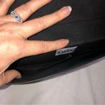 DSW Black Silver Large Envelope Clutch Faux Suede Leather  IPad Case Evening Bag Photo 3