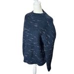 Varley  Albion Knit Dalmatian Sweater Navy Blue Ribbed Pullover Size M Photo 5