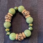 NWT Angelas Designs handmade Turquoise silver crystal & clear beaded bracelets Photo 7