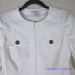 White House | Black Market New! White House Black Market WHBM Long Sleeve Collarless Jacket ecru, size 4 Photo 1