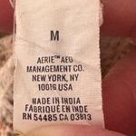 Aerie  Tan and Brown Puffed Crop Blouse size‎ M floral print Photo 5