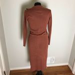 ASOS Cognac Brown Cardigan Sweater Dress Size 0P Photo 3