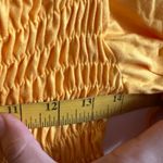 Yellow Smocked Puff Sleeve Top‎ Cottagecore Y2K Milkmaid Romantic Small Photo 5