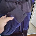 Champion Elite Blue & Black Striped Velour Hoodie – Size S Photo 4