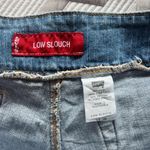 Levi's Y2K WHITE TRIM LOW SLOUCH DENIM MINI MICRO SHORTS Photo 5