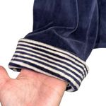 Sag Harbor  Sport Vintage Blue Velour Full Zip Hooded Jacket Photo 1