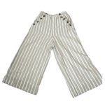 American Eagle Striped Linen Cropped Pants, size Small Photo 3