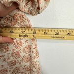 Lucky Brand  Boho Top Womens Small Pink Floral Smocked Crop Peasant Cottage Photo 6