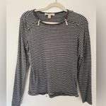 Michael Kors Striped Zip Top Granola Girl Downtown Casual Y2K Grunge Normcore Photo 0
