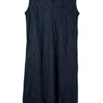 Flax  Women’s Sz Small Linen Long Dress Sleeveless Asymmetrical Hem Photo 0