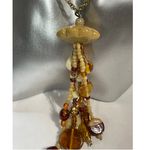 Whiting & Davis Vintage Whiting Davis Tassel Beaded Necklace 22.75” Long Photo 4