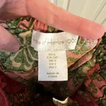 House of Harlow 1960 Linen Blend Halter Mini Dress S Floral Plunge Neck Tie Back Pink Photo 8