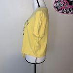 Harry Potter Hogwarts yellow front knot crop top Size L Photo 2