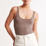 Abercrombie & Fitch Abercrombie Seamless Rib Fabric Scoopneck Bodysuit Photo 0