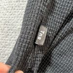 TNA Aritzia Black Turtleneck Waffle Knit Thermal Cotton Blend Long Sleeve Top M Size M Photo 6