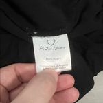 For Love & Lemons Cropped Wide Neck/Off Shoulder Blouse Black Size Small Photo 5