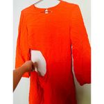 Ba&sh Orange Crepe Hourglass Long Sleeves Mini Dress Size Small Photo 6