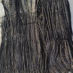 INC International Concepts Is Black and Silver Bling Fringe Heeled Boots Sz 7.5M Photo 13