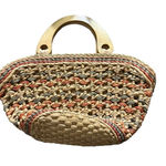 Topshop Colorful straw beach bag, 16" x 15" Photo 0