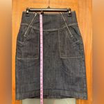Citizens of Humanity Dark Wash High Waist Stretch Double Zip Denim Skirt -28 Photo 5