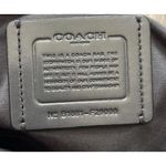 Coach Crossbody Bag Dark Gray Pebbled Leather with Gold Chain-strap Purse Photo 14