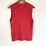 Ralph Lauren Vintage  Polo Sport Ribbed Knit Sweater Vest Large Pink Photo 3