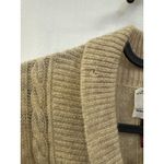 Susan Bristol ‎ Vintage Wool Cable Knit Cardigan Sweater Gold Buttons Medium Photo 2