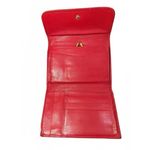 Gucci Red Leather  Wallet with Gold Horsebit Detail Photo 2
