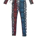 May pink  Snake Print Jumpsuit Small‎ Long Sleeve Bold Y2K Night Out Trendy Photo 3