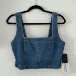 Jean Crop Top Blue Size M Photo 0