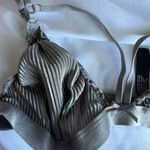 Urban Outfitters Out From Under Silver Pleated Wireless Bralette Size Small Photo 2